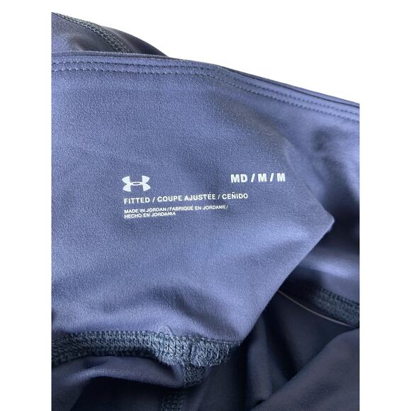 NWT Under Armour Women's High Rise Fitted Ankle Leggings Blue Size Medium - Picture 7 of 7